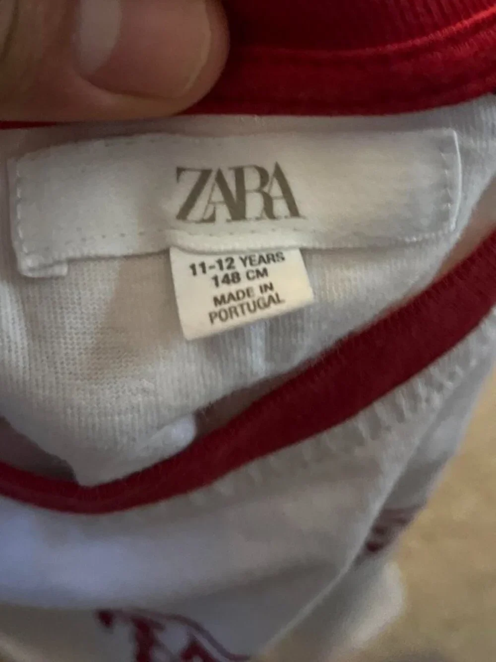 Zara Stranger Things 5 Graphic Ringer Tee Kids 11-12